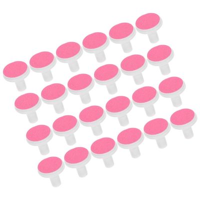 Ipetboom Baby Nail File Pads 24pcs Nail Trimmer Replacement Pads Electric Baby Nail Grinding Heads Polish Disc for Nail File Clippers and Cutter Pads for Toddler Kids Red