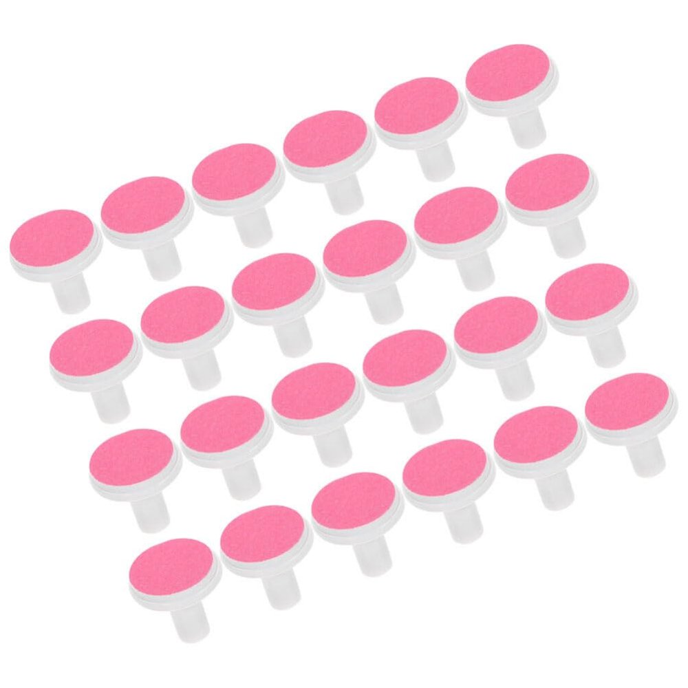 Ipetboom Baby Nail File Pads 24pcs Nail Trimmer Replacement Pads Electric Baby Nail Grinding Heads Polish Disc for Nail File Clippers and Cutter Pads for Toddler Kids Red