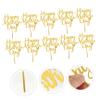 OFFSCH 10pcs Happy Mother's Day Acrylic Cake Decoration Inserts Elegant Cake Toppers for Mother's Day Party Cute Mirror Finish Your Celebration Stylish Decor view 2