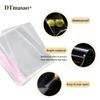 DTmasao 2x3 Inches 200PCS Self Sealing Cellophane Bags Self Adhesive Clear Resealable Cellophane Bags 2"x3" view 3