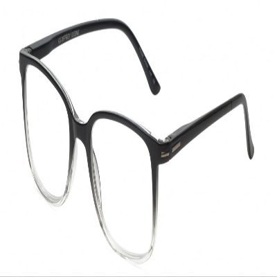 Calabria Beene Blue Light Blocking Reading Glasses +3.00 Black Clear Crystal Mens Classic Readers Trendy Fashion Eyeglasses