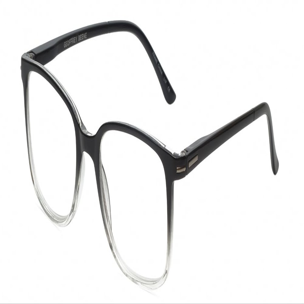 Calabria Beene Blue Light Blocking Reading Glasses +3.00 Black Clear Crystal Mens Classic Readers Trendy Fashion Eyeglasses