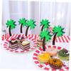IMIKEYA 6sets Coconut Tree Cake Toppers Tropical Dessert Table Decorations for Birthdays Showers and Festivals Cloth Material Fun Party Picks for Cakes and Cupcakes view 4