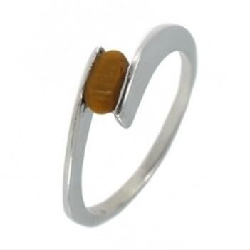 18-05 Tiger's Eye Sterling Silver Stone Geofossiles Minerals Stone Healing Crystals 18-05
