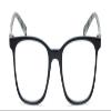 Calabria Lulu Reading Glasses +2.50 Navy Blue Crystal White Black Polka Dot Womens Classic Readers Fashion Trendy Eyeglasses view 2