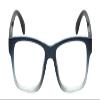 Calabria Beene Designer Reading Glasses +3.75 Blue Crystal Black Mens Classic Readers Stylish Fashion Trendy Modern Eyeglass view 2