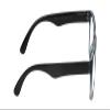 Calabria Beene Designer Reading Glasses +3.75 Blue Crystal Black Mens Classic Readers Stylish Fashion Trendy Modern Eyeglass view 3