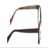 Calabria Lulu Blue Light Reading Glasses +3.50 Brown Crystal Green Pink Floral Womens Readers Fashion Trendy Modern Eyeglass view 2