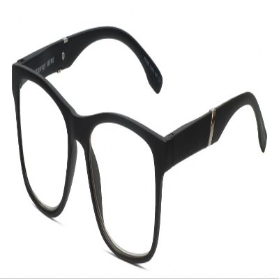 Calabria Beene Designer Blue Light Blocking Reading Glasses +2.25 Black Silver Men Classic Readers Fashion Trendy Eyeglasses
