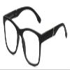 Calabria Beene Designer Blue Light Blocking Reading Glasses +2.25 Black Silver Men Classic Readers Fashion Trendy Eyeglasses view 1