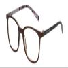 Calabria Lulu Designer Reading Glasses +3.50 Chocolate Brown Purple White Womens Chic Readers Fashion Trendy Modern Eyeglass view 1