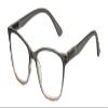 Calabria Lulu Cat Eye Reading Glasses +6.00 Grey Pink Crystal Women Classic Readers Stylish Fashion Trendy Modern Eyeglasses view 1