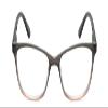 Calabria Lulu Cat Eye Reading Glasses +6.00 Grey Pink Crystal Women Classic Readers Stylish Fashion Trendy Modern Eyeglasses view 2