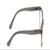 Calabria Lulu Cat Eye Reading Glasses +6.00 Grey Pink Crystal Women Classic Readers Stylish Fashion Trendy Modern Eyeglasses view 3