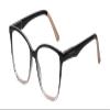 Calabria Lulu Cat Eye Reading Glasses +4.50 Black Pink Crystal Womens Classic Readers Stylish Fashion Trendy Modern Eyeglass view 1