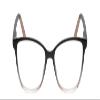 Calabria Lulu Cat Eye Reading Glasses +4.50 Black Pink Crystal Womens Classic Readers Stylish Fashion Trendy Modern Eyeglass view 2