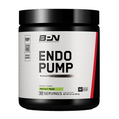 BARE PERFORMANCE NUTRITION BPN Endo Pump Pre-Workout Muscle Pump Enhancer, Increased Blood Flow/Oxygen Transport to Muscles, Prickly Pear