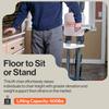 SuperHandy GoRise Electric Floor to Stand Lift  500 Lbs Capacity, Standing Assistance, Portable, Adjustable, Ergonomic, Easy Storage, Patent Pending (FS (Floor Lift)) view 3