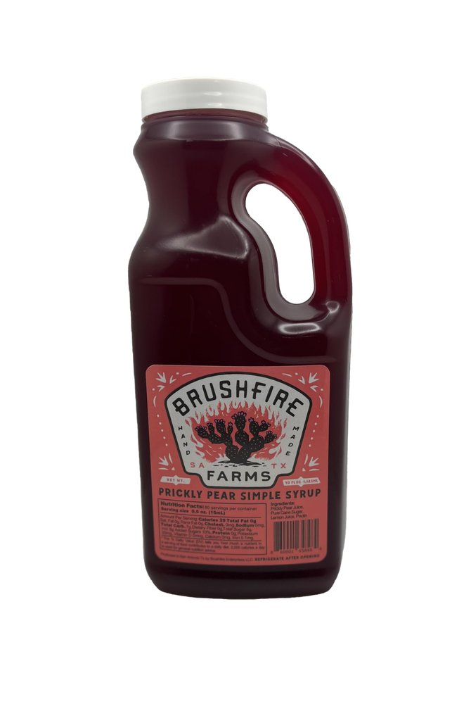 Brushfire Farms Prickly Pear Simple Syrup, 40 Fl Oz (Pack of 1)