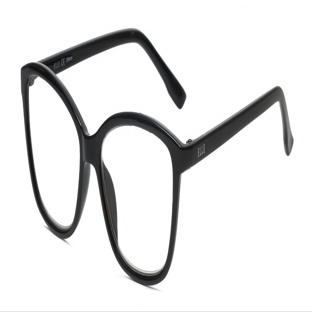 Calabria L 15578 Cat Eye Reading Glasses +7.00 Gloss Black Womens Designer Readers Ultra Thin Lenses Fashion Trendy Eyeglass