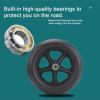 WORDFUN Front Wheelchair Wheels Replacement, Wheelchair Caster Wheel, Black Grey (2 Pcs), Solid Tires Front Wheel, Silence, Antiwear Non-Slip, Ball Bearings, 19cm 20cm view 2