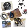 WORDFUN Front Wheelchair Wheels Replacement, Wheelchair Caster Wheel, Black Grey (2 Pcs), Solid Tires Front Wheel, Silence, Antiwear Non-Slip, Ball Bearings, 19cm 20cm view 3