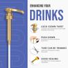 Jimoco Syrup Pump Dispenser + Torani Blue Raspberry Syrup, 25.4 oz - Coffee Syrup Pump & Flavoring Bundle view 2