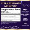 Melatonin 10mg - Fast Dissolve Sleep Support Supplements for Adults - Extra Strength 10 mg Melatonin Tablets for Restful Sleep Support, Strawberry Flavor, Sugar-Free Vegetarian - 120 Day Supply view 2