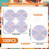 100 Pack CD Paper Napkins 90's Party decorative Napkins Disc Disposable Beverage Luncheon Napkins for Disco Music Party Decorations Back to 1990s Party Tableware Decor view 2