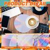 100 Pack CD Paper Napkins 90's Party decorative Napkins Disc Disposable Beverage Luncheon Napkins for Disco Music Party Decorations Back to 1990s Party Tableware Decor view 4