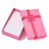 Craftdady 12pcs Pink Jewelry Gift Boxes Necklace Earring Finger Ring Cute Jewelry Boxes Small Gift Boxes With Lids Bowknot for Valentines Day Jewelry Display Holder Organizer view 2