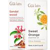 Sandalwood Roll On & Sweet Orange Essential Oil for Diffuser Set - Essential Oils Aromatherapy Roll On with Essential Oil Set - 2x0.34 fl oz - Gya Labs view 1