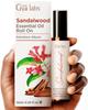 Sandalwood Roll On & Sweet Orange Essential Oil for Diffuser Set - Essential Oils Aromatherapy Roll On with Essential Oil Set - 2x0.34 fl oz - Gya Labs view 2