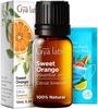 Sandalwood Roll On & Sweet Orange Essential Oil for Diffuser Set - Essential Oils Aromatherapy Roll On with Essential Oil Set - 2x0.34 fl oz - Gya Labs view 3