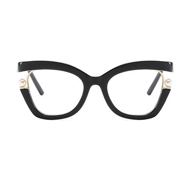 ICARA Oversized Reading Glasses for Women Men, Blue Light Blocking Computer Readers Spring Hinge (black, 4, x)
