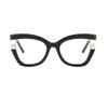 ICARA Oversized Reading Glasses for Women Men, Blue Light Blocking Computer Readers Spring Hinge (black, 4, x) view 1