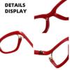 ICARA Oversized Reading Glasses for Women Men, Blue Light Blocking Computer Readers Spring Hinge (black, 4, x) view 4