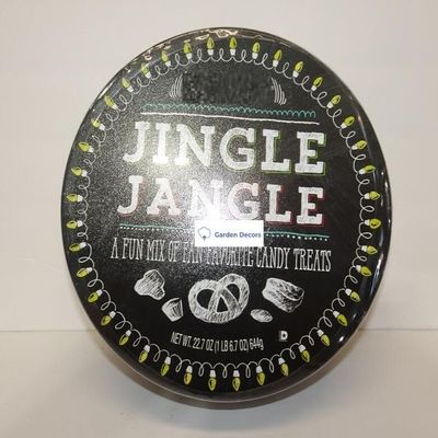 Trader Joe Jingle Jangle a Fun Mix of Fan Favorite Candy Treats 22.7oz 644g (Single Tin Box)