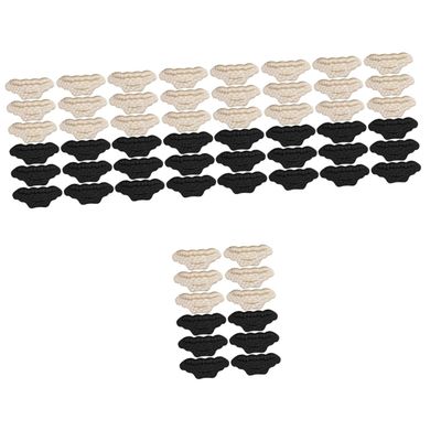 Mobestech 30pairs Invisible Heel Grip Liners Comfortable Wear Stickers for High Heels and Shoes Reduces Friction Adhesive Cushions Black Skin Tone