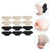 Mobestech 30pairs Invisible Heel Grip Liners Comfortable Wear Stickers for High Heels and Shoes Reduces Friction Adhesive Cushions Black Skin Tone view 3
