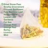 100% Pure Natural Herbal Tea, Scaphium Scaphigerum snow pear Loquat Tea Bag, 250g/8.81oz (5g*50bags),  Bamboo Leaf, Honeysuckle, Gardenia, Tangerine peel, Mint, Combination view 4