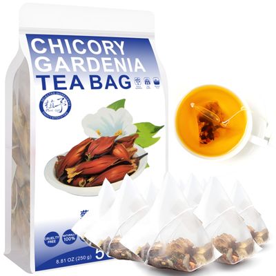 100% Chicory Gardenia Tea Bag, 250g/8.81oz (5g*50bags)  Mulberry Leaves, Pueraria Lobata, Lily, Natural Herbal Tea, Combination Herbal Tea