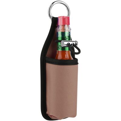 Beautyflier 2oz/60ML Hot Sauce Sleeve Holder, Portable Bottle Belt Holder for Tabasco, Sriracha & Cholula, for the Hot Sauce Lover's Essential, Holder Only (Light Brown)