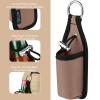 Beautyflier 2oz/60ML Hot Sauce Sleeve Holder, Portable Bottle Belt Holder for Tabasco, Sriracha & Cholula, for the Hot Sauce Lover's Essential, Holder Only (Light Brown) view 3