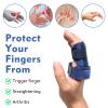 Pinky Trigger Finger Splint, Finger Splint for Women, Adjustable Finger Brace for Alleviating Finger Locking,Bending,Tendon Release and Pain Relief from Stenosing Tenosynovitis Small Size view 3