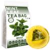 100% Pure Natural Herbal Tea, Mint Leaf Tea Bag, 125g/4.4oz (2.5g*50bags),  Peppermint Tea Tea, Loose Leaf Fresh Mint Leaves (Menta Piperita) Caffeine Free, No Additives, Non-GMO view 1