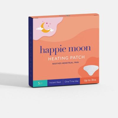 Happie Moon Heating Patches for Period Cramps | Travel Friendly Herbal Heating Pads | Heating Pad for Period Cramps | Heated Comfort | Small Menstrual Heating Pad for Tweens and Teens | 5 Pads