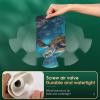 Hot Water Bottle with Soft Cover, Watercolor Sea Life 1L Warm Water Bag for Menstrual Cramps, Ocean Animal Neck And Shoulder Pain Relief, Ideal for Hand & Feet Warmer for Kids, Men & Women, Hot & Cold view 3