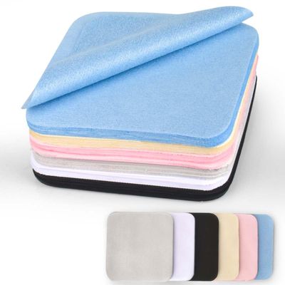 CONLI 60 Pack Small Microfiber Cleaning Cloth for Eyeglasses 8x8cm/3.15x3.15in Luxury Suede Glass Cleaning Cloth Glasses Cleaner for Eye Glass Lens Cleaning Gentle and Lint-Free