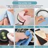 CONLI 60 Pack Small Microfiber Cleaning Cloth for Eyeglasses 8x8cm/3.15x3.15in Luxury Suede Glass Cleaning Cloth Glasses Cleaner for Eye Glass Lens Cleaning Gentle and Lint-Free view 4